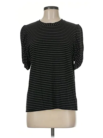 Pre-owned Modern Works Short Sleeve Turtleneck In Black