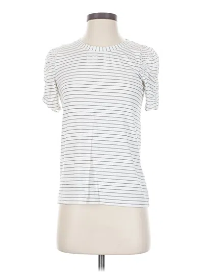 Pre-owned Modern Works Short Sleeve Turtleneck In White