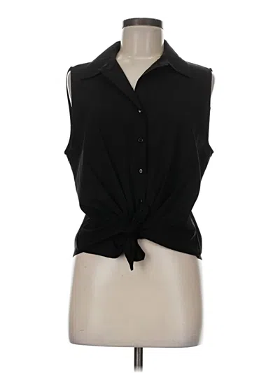 Pre-owned Modern Works Sleeveless Blouse In Black