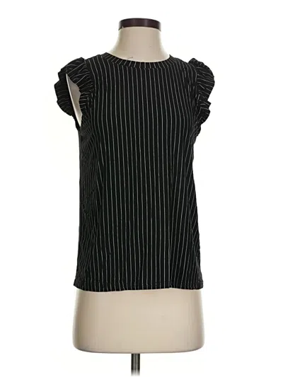 Pre-owned Modern Works Sleeveless Blouse In Black