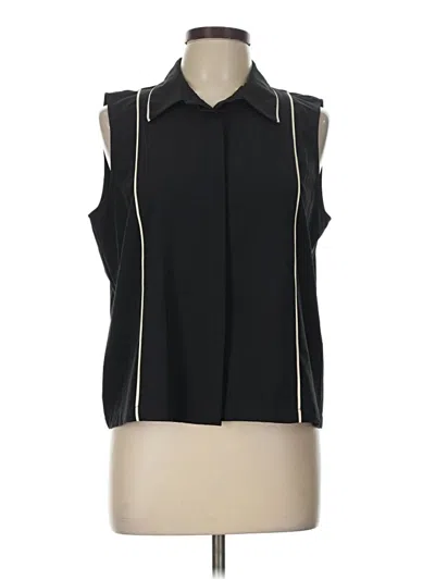 Pre-owned Modern Works Sleeveless Blouse In Black