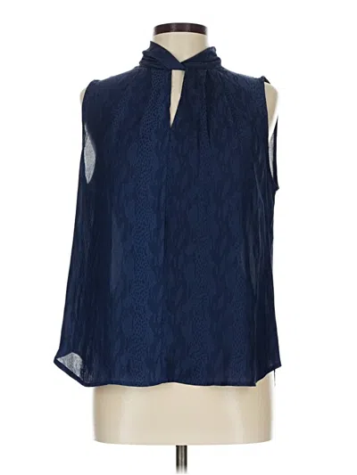 Pre-owned Modern Works Sleeveless Blouse In Blue