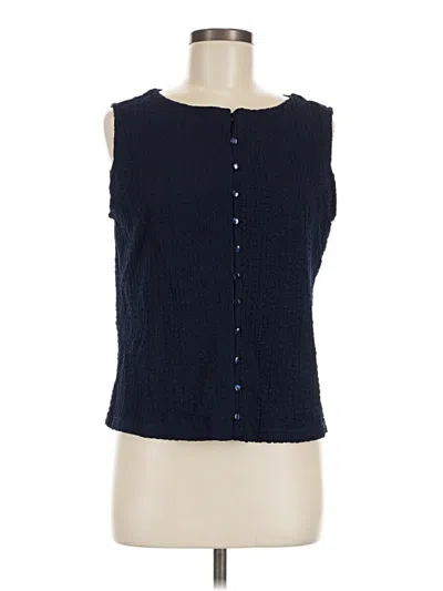 Pre-owned Modern Works Sleeveless Blouse In Blue