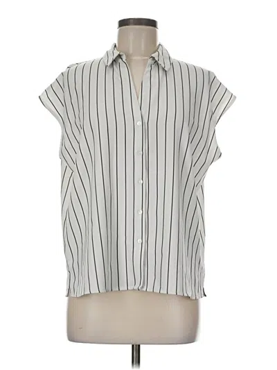 Pre-owned Modern Works Sleeveless Blouse In White