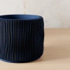 Modernized Pottery Bubbly Planter In Blue