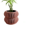 Modernized Pottery Double Bubbles Orchid Planter