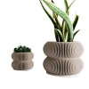 Modernized Pottery Double Bubbles Planter