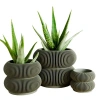 Modernized Pottery Double Bubbles Planter