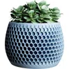 Modernized Pottery Honeycomb Planter