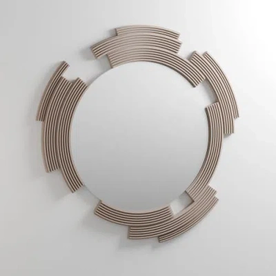 Modernized Pottery Sculpt Mirror