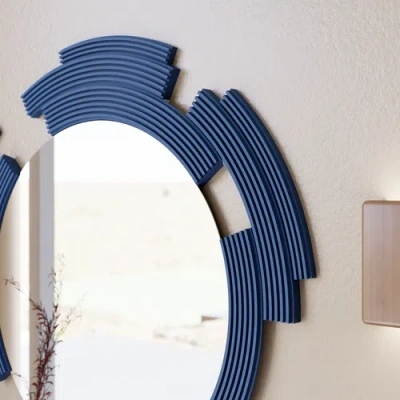 Modernized Pottery Sculpt Mirror