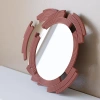 Modernized Pottery Sculpt Mirror