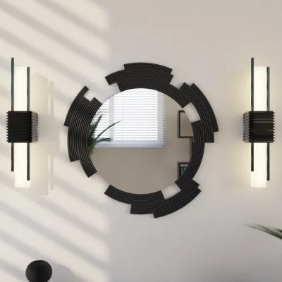 Modernized Pottery Sculpt Mirror