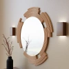 Modernized Pottery Sculpt Mirror
