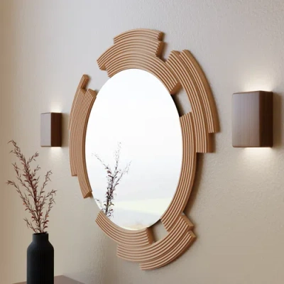 Modernized Pottery Sculpt Mirror