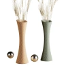 Modernized Pottery Spiral Rose Vase, No Waterproof Insert In Multi