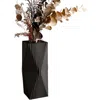 Modernized Pottery Tides Vase In Black