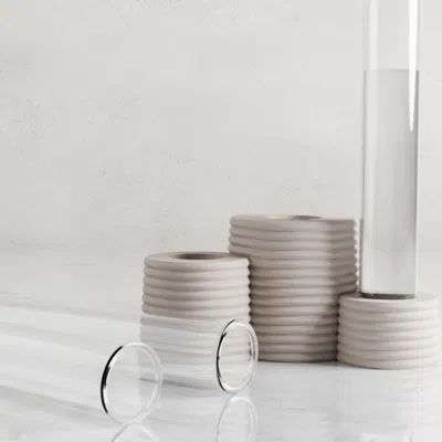 Modernized Pottery Triple Bubble Propagation Station In White