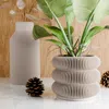 Modernized Pottery Triple Bubbles Planter