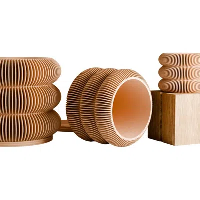 Modernized Pottery Triple Bubbles Planter