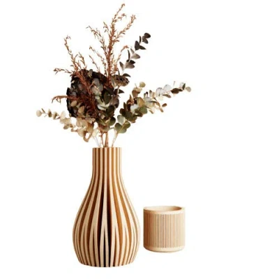 Modernized Pottery Willow Vase, No Waterproof Insert