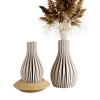 Modernized Pottery Willow Vase, No Waterproof Insert In Animal Print