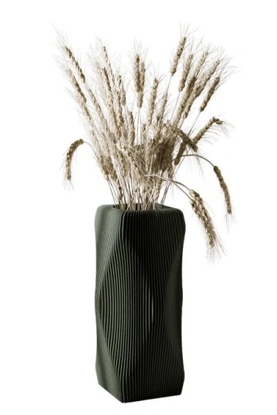 Modernized Pottery Xenova Vase In Green