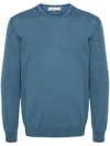 Modes Garments Fine-knit Merino Jumper In Blue