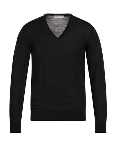 Modes Garments Man Sweater Black Size 46 Merino Wool