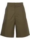 Modes Garments Poplin Bermuda Shorts In Green