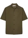 Modes Garments Short-sleeve Poplin Shirt In Green