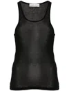 Modes Garments Sleeveless Cotton Top In Black