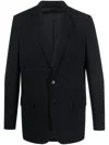 Modes Garments Tailored Single-breasted Blazer In Blue