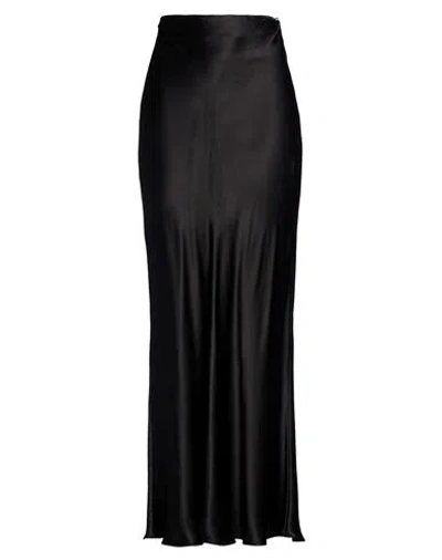Modes Garments Woman Maxi Skirt Black Size 6 Silk