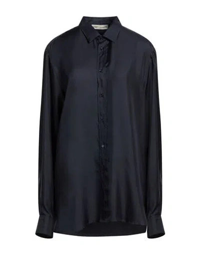 Modes Garments Woman Shirt Midnight Blue Size Xl Silk