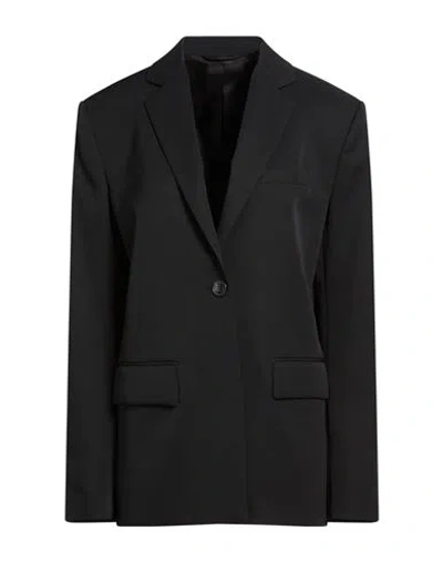Modes Woman Blazer Black Size 8 Wool