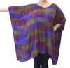 Modesce Hand Painted Katie Poncho Tunic In Strata Purple In Multi