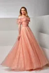 Modessa Couture M20283 Long Prom Formal Evening A Line Dress In Pink
