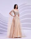 Modessa Couture M20319 Long Evening Formal Dress In Nude