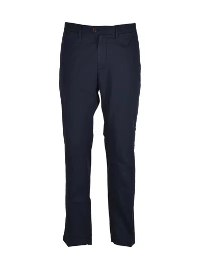 Modfitters Cotton Stretch Trousers With Clean Tailored Silhouette In Multi