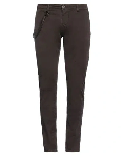 Modfitters Man Pants Dark Brown Size 29 Cotton, Elastane