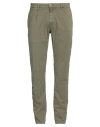 Modfitters Man Pants Military Green Size 31 Cotton, Elastane