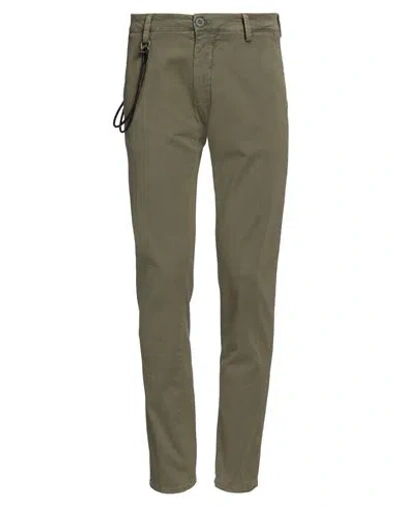 Modfitters Man Pants Military Green Size 31 Cotton, Elastane