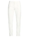 Modfitters Man Pants White Size 33 Cotton, Elastane