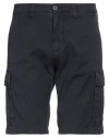 Modfitters Man Shorts & Bermuda Shorts Navy Size 34 Cotton, Elastane In Navy Blue