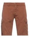 Modfitters Man Shorts & Bermuda Shorts Tan Size 32 Cotton In Brown