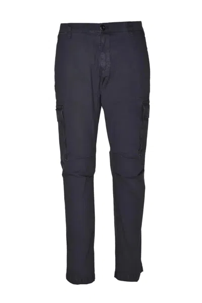 Modfitters Straight-leg Grey Trousers With Cargo Pockets And Structured Silhouette In Purple