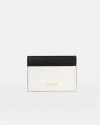 Modher Credit Card Slip In Grained Leather In White