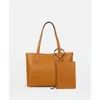 Modher Elba Structured Tote In Vegetable-tanned Leather In Brown