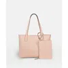 Modher Elba Structured Tote In Vegetable-tanned Leather In Pink